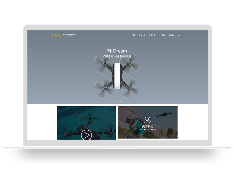 無人機品牌官網 營銷型品牌網站建設 響應式網頁
