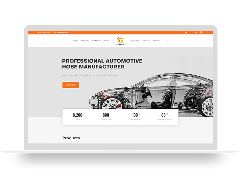 汽車橡膠配件公司網(wǎng)站建設(shè) 外貿(mào)營(yíng)銷品牌官網(wǎng)定制