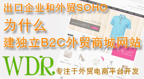 出口企業和外貿SOHO為什么建獨立B2C外貿商城網站